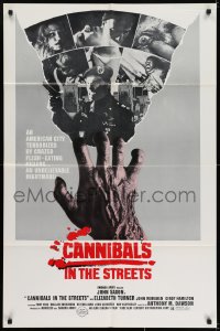 7b426 INVASION OF THE FLESH HUNTERS 1sh 1982 Apocalypse Domani, Cannibals in the Streets!