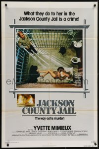 7b437 JACKSON COUNTY JAIL 1sh 1976 what they did to Yvette Mimieux in jail is a crime!