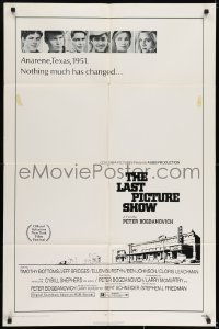 7b476 LAST PICTURE SHOW 1sh 1971 Peter Bogdanovich, Jeff Bridges & Cybill Shepherd!