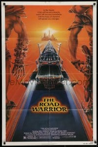 7b523 MAD MAX 2: THE ROAD WARRIOR 1sh 1982 Mel Gibson in the title role, great art by Commander!