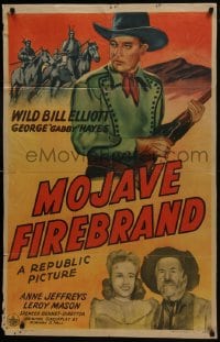 7b556 MOJAVE FIREBRAND 1sh 1944 crime flourishes until Wild Bill takes over & routs the villains!