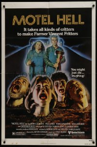 7b573 MOTEL HELL 1sh 1980 it takes all kinds of critters to make Farmer Vincent Fritters!