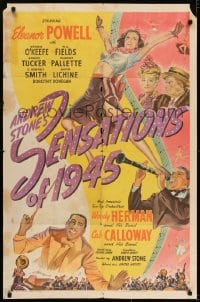 7b737 SENSATIONS OF 1945 1sh 1944 Eleanor Powell, Woody Herman, W.C. Fields, Cab Calloway