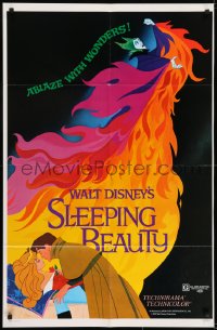 7b759 SLEEPING BEAUTY style A 1sh R1979 Walt Disney cartoon fairy tale fantasy classic!