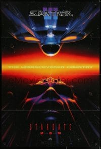 7b782 STAR TREK VI teaser DS 1sh 1991 William Shatner, Leonard Nimoy, Stardate 12-13-91!