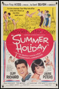 7b812 SUMMER HOLIDAY 1sh 1963 Peter Yates directed, Cliff Richard, sexy Lauri Peters in bikini!