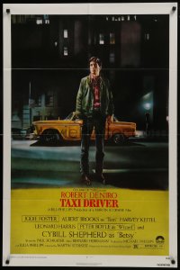 7b835 TAXI DRIVER 1sh 1976 classic Peellaert art of Robert De Niro, directed by Martin Scorsese!