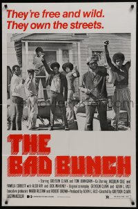 7b879 TOM 1sh R1976 Greydon Clark, Tom Johnigarn, racial tension, free & wild, The Bad Bunch!