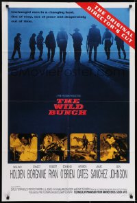 7b954 WILD BUNCH int'l 1sh R1995 Sam Peckinpah cowboy classic, Holden, the original director's cut!