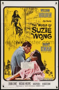 7b980 WORLD OF SUZIE WONG 1sh R1965 William Holden was the first man that Nancy Kwan ever loved!