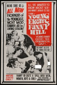 7b990 YOUNG EROTIC FANNY HILL 1sh 1970 all she wanted to know about sex - she wasn't afraid to try!