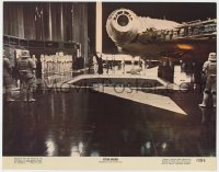 7c901 STAR WARS color 11x14 still 1977 Darth Vader with Storm Troopers by Milennium Falcon in hangar