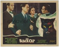 7c324 BLACK CAT LC #5 R1948 Broderick Crawford breaks up Alan Ladd & John Eldredge fight, Universal!