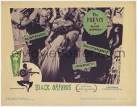 7c325 BLACK ORPHEUS LC #2 1960 Marcel Camus' Orfeu Negro, close up of Marpessa Dawn at Carnival!
