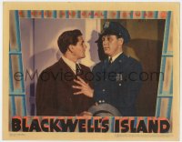7c332 BLACKWELL'S ISLAND LC 1939 Dick Purcell prevents John Garfield from entering room!