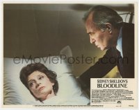 7c335 BLOODLINE LC #7 1979 c/u of James Mason standing over worried Audrey Hepburn laying in bed!