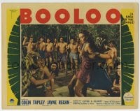 7c340 BOOLOO LC 1938 man hunting Malayan white tiger is hunted himself by jungle natives, rare!