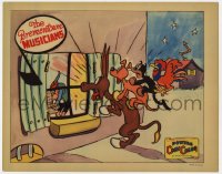 7c349 BREMENTOWN MUSICIANS LC 1935 Ub Iwerks art, ComiColor cartoon, they see burglar in window!
