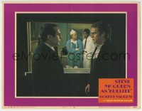 7c357 BULLITT LC #4 1969 close up of Steve McQueen & Don Gordon in hospital, crime classic!