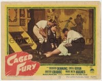 7c364 CAGED FURY LC 1948 Richard Denning, Sheila Ryan & fallen women at the circus!