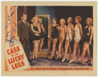 7c372 CASE OF THE LUCKY LEGS LC 1935 Lyle Talbot & Patricia Ellis stand by beauty pageant entrants!