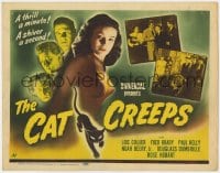 7c042 CAT CREEPS TC 1946 sexy Lois Collier, Paul Kelly, a thrill a minute, a shiver a second!