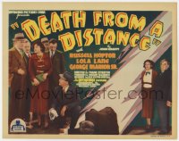 7c059 DEATH FROM A DISTANCE TC 1935 Russell Hopton & Lola Lane investigate an astronomer's murder!