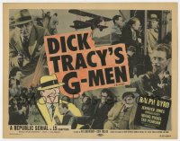 7c065 DICK TRACY'S G-MEN TC R1955 Ralph Byrd as Chester Gould's detective, Republic serial!
