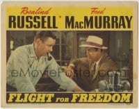 7c508 FLIGHT FOR FREEDOM LC 1943 Fred MacMurray in story that was hushed before Pearl Harbor!