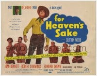 7c082 FOR HEAVEN'S SAKE TC 1950 Clifton Webb as Belvedere, Joan Bennett, Bob Cummings, Joan Blondell