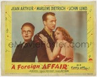 7c512 FOREIGN AFFAIR LC #3 1948 portrait of John Lund between Marlene Dietrich & Jean Arthur!