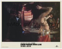 7c523 FROM RUSSIA WITH LOVE LC R1984 Sean Connery as James Bond watches sexy belly dancer by table!