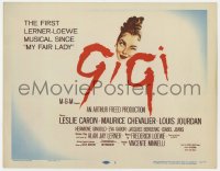 7c092 GIGI TC 1958 art of winking Leslie Caron, Best Director & Best Picture winner!
