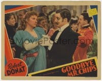 7c537 GOODBYE MR. CHIPS LC 1939 Robert Donat in tuxedo dances with pretty Greer Garson!