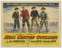 7c100 HELL CANYON OUTLAWS TC 1957 Dale Robertson, Brian Keith, deadly killers terrorizing The West!