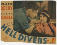 7c557 HELL DIVERS LC 1932 great close up of Clark Gable staring at pretty Dorothy Jordan in car!
