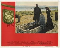 7c565 HIGH PLAINS DRIFTER LC #8 1973 Clint Eastwood standing by grave of director Don Siegel!