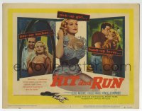 7c103 HIT & RUN TC 1957 sexy bad kiss-and-go pick-up girl Cleo Moore, Hugo Haas film noir!