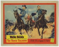 7c573 HORSE SOLDIERS LC #2 1959 best art of cavalry man John Wayne on horseback, John Ford