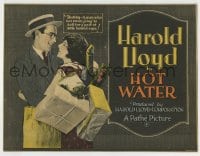 7c109 HOT WATER TC 1924 romantic c/u of Harold Lloyd & pretty wife Jobyna Ralston!