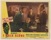 7c579 I WALK ALONE LC #7 1948 close up of Wendell Corey between Burt Lancaster & Kirk Douglas!