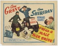 7c113 I WAS A MALE WAR BRIDE TC 1949 World War II images of Cary Grant & Ann Sheridan in uniform!