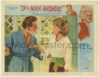 7c582 IF A MAN ANSWERS LC #7 1962 Sandra Dee argues Bobby Darin in the middle of shaving!