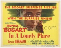 7c114 IN A LONELY PLACE TC 1950 Humphrey Bogart, sexy Gloria Grahame, Nicholas Ray, cool design!