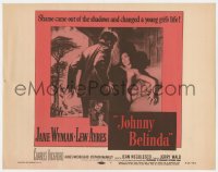 7c119 JOHNNY BELINDA TC R1956 shame came out of the shadows and changed young Jane Wyman's life!