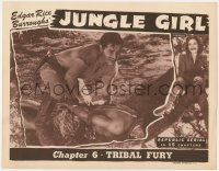 7c610 JUNGLE GIRL chapter 6 LC R1947 Tom Neal leaning over native, Gifford in border, Tribal Fury!