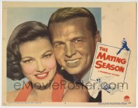 7c710 MATING SEASON LC #8 1951 best close up smiling portrait of sexy Gene Tierney & John Lund!