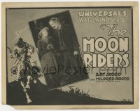 7c149 MOON RIDERS TC 1920 art of masked Ku Klux Klan-like rider in Universal's whirlwind serial!