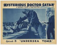 7c741 MYSTERIOUS DOCTOR SATAN chapter 3 LC 1940 masked hero Copperhead fighting, Undersea Tomb!