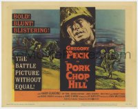 7c179 PORK CHOP HILL TC 1959 Lewis Milestone directed, art of Korean War soldier Gregory Peck!
